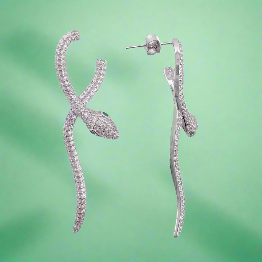 Snake Earrings | Silver 925