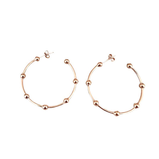 Golden bubble hoop Rosé