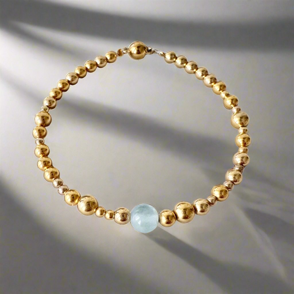 The Gold Collection Bracelet | Aquamarin