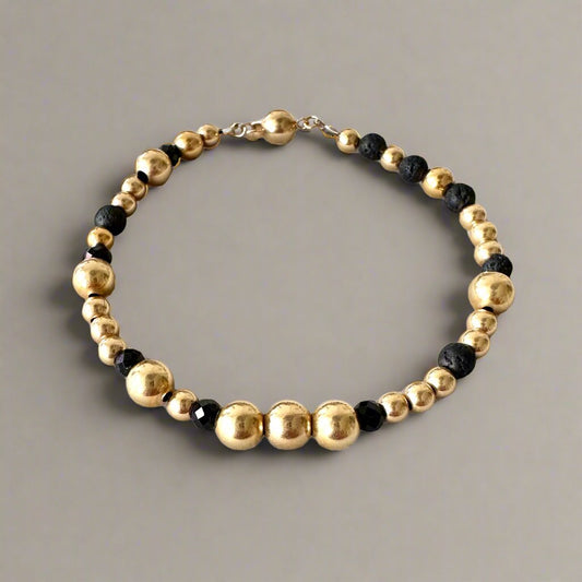 The Gold Collection Bracelet | Lava  Agat