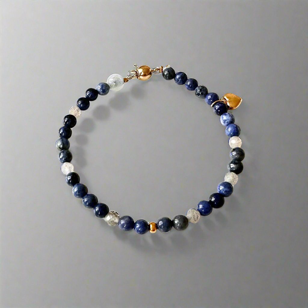 The Gold Collection Bracelet | Jaspis, White Jade, Lapis Lazuli, Onyx