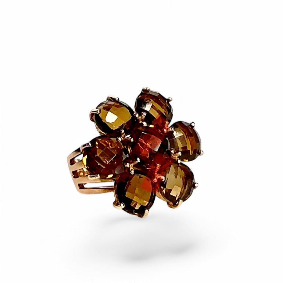 Coco ring Brown Agat