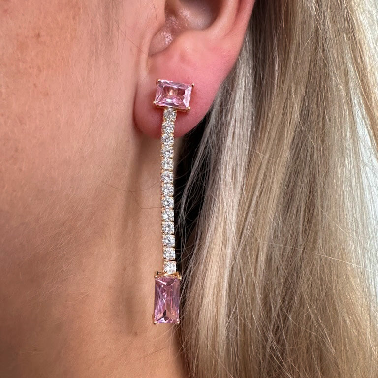 Pendel earring | pink