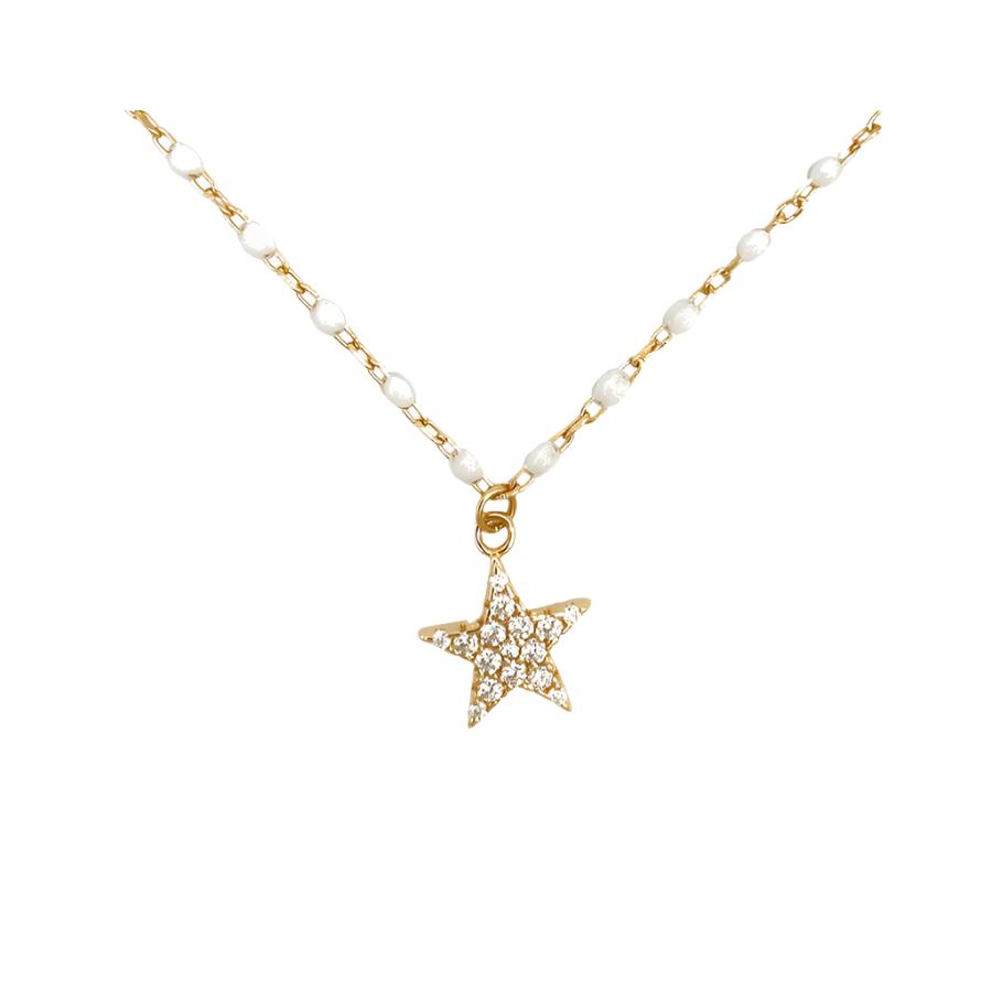 Get Your Star | Necklace White Enamel