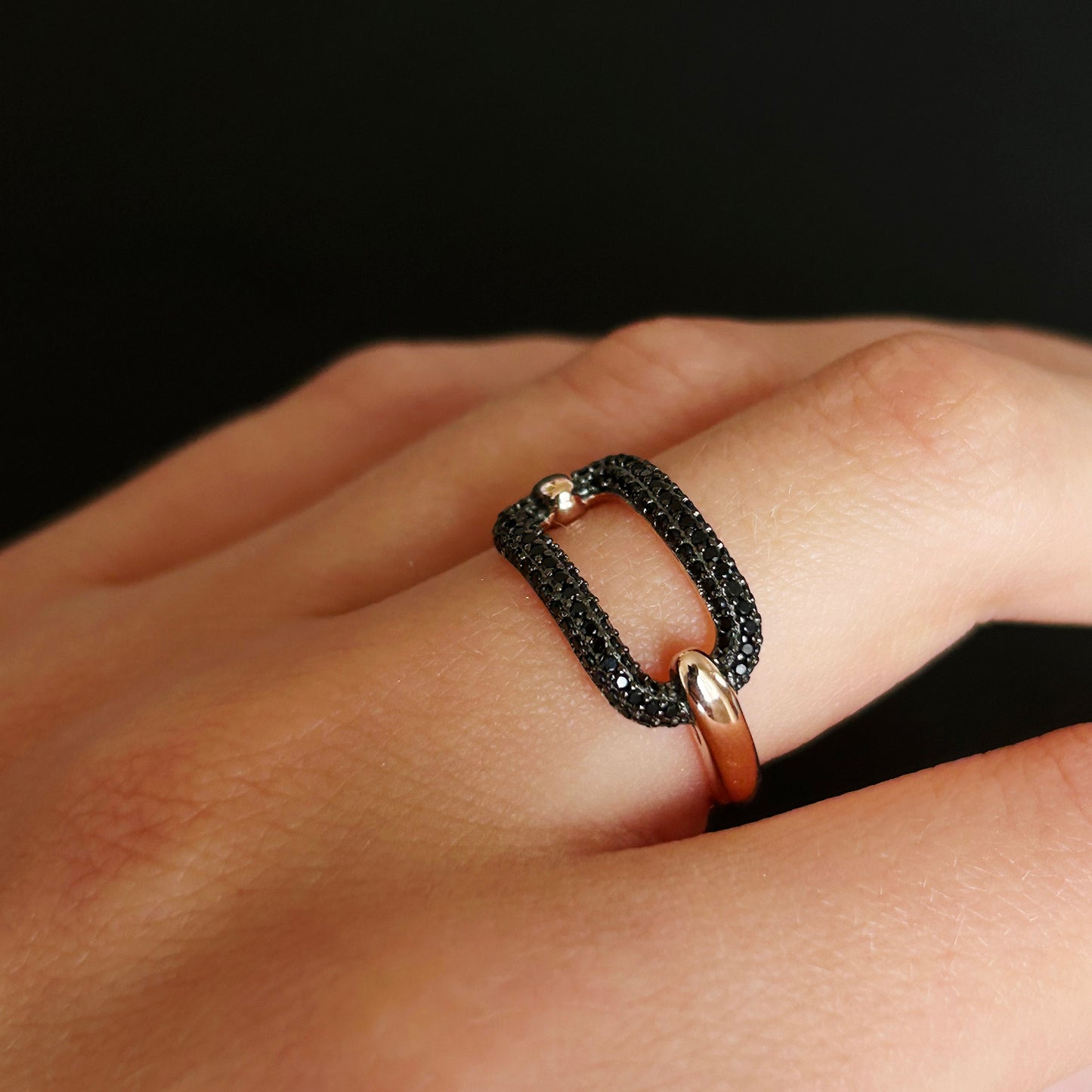 Oval Ring with Cubic Zirconia