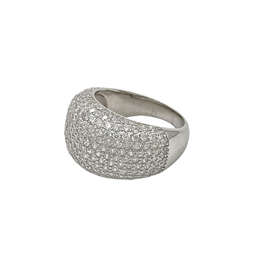 Pavé Ring with Cubic Zirconia