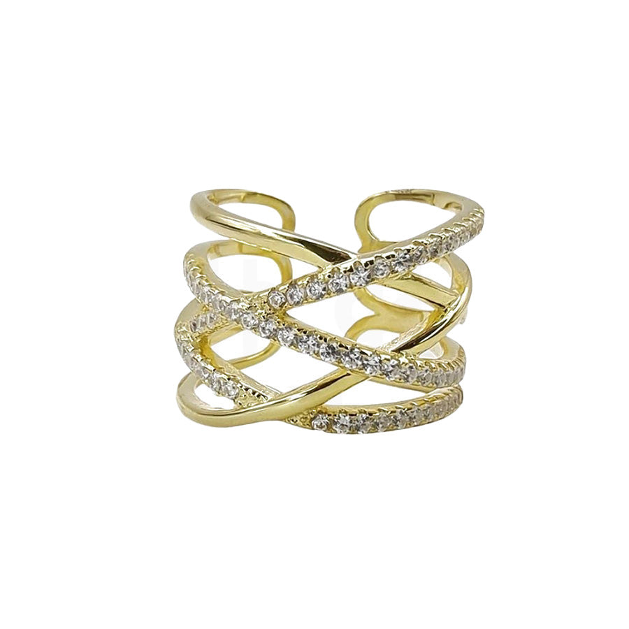 Cross Lines Ring