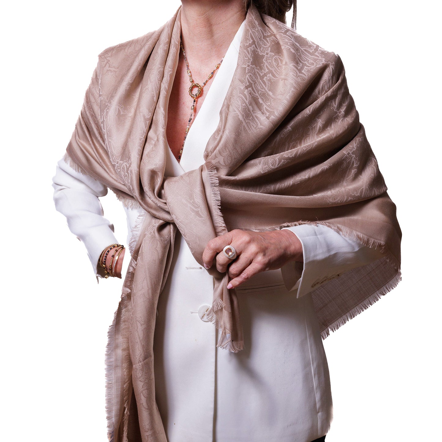 Roberto Cavalli - Shawl | Beige