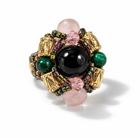 NOMAD ring - rosequartz