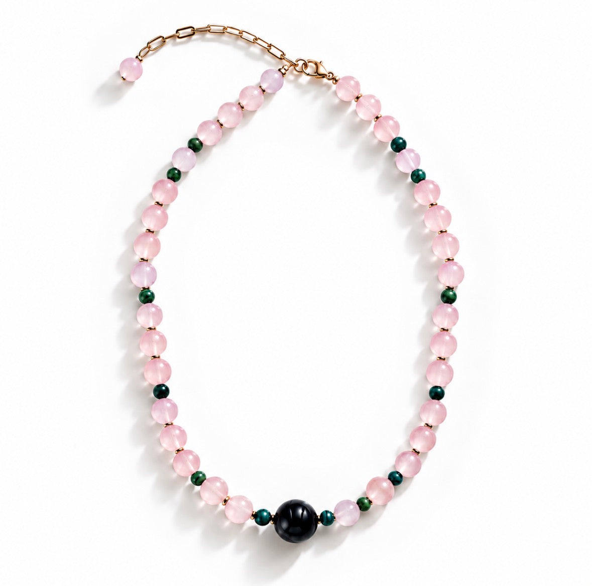 NOMADE stone-necklace, rose quartz