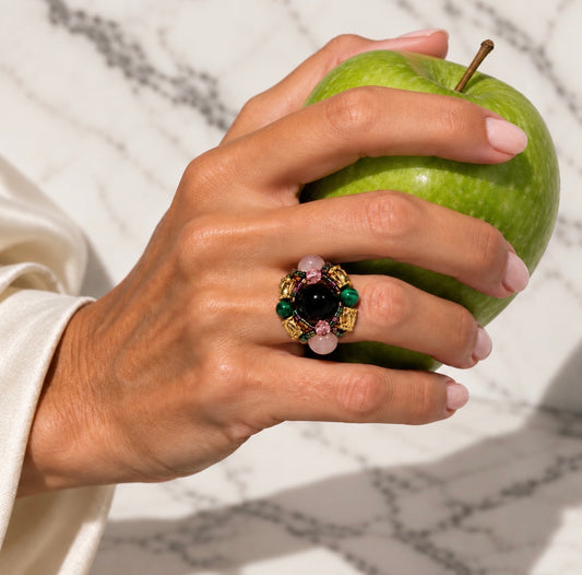 NOMAD ring - rosequartz