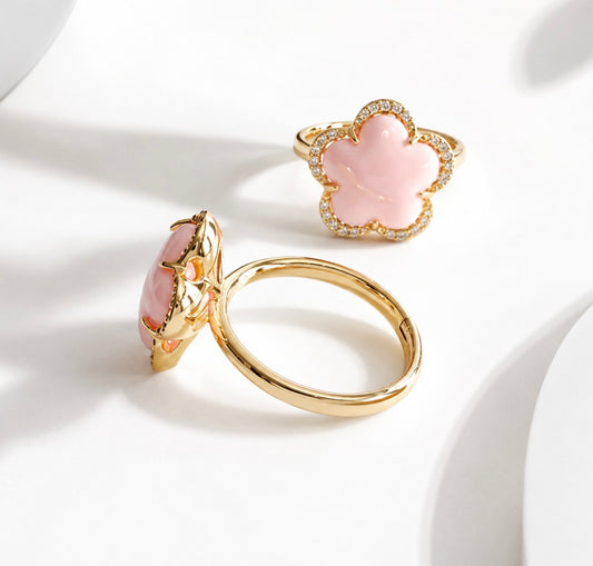The blush bloom ring