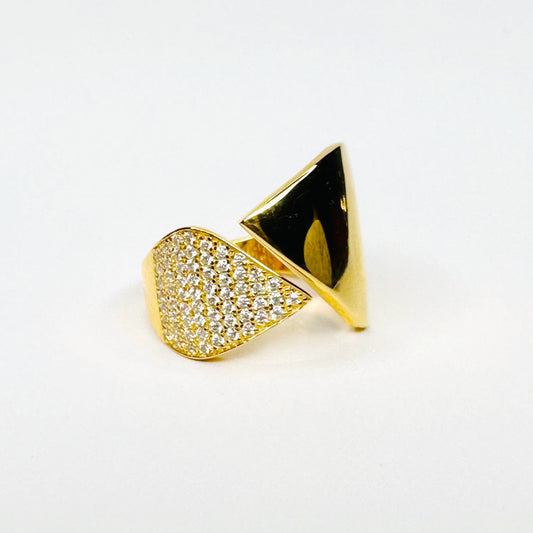 Drop shape ring | Vermeil