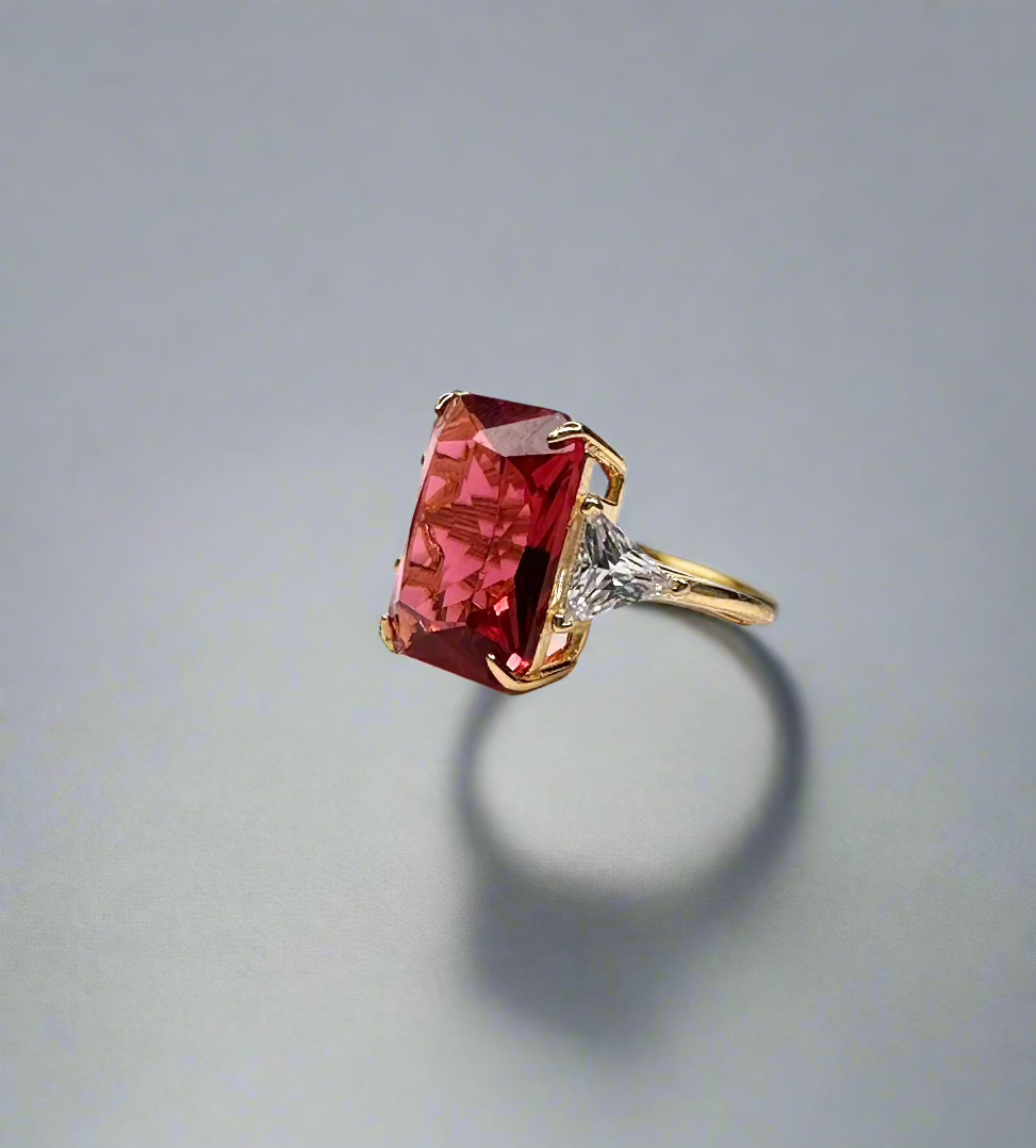 Red Octagonal ring