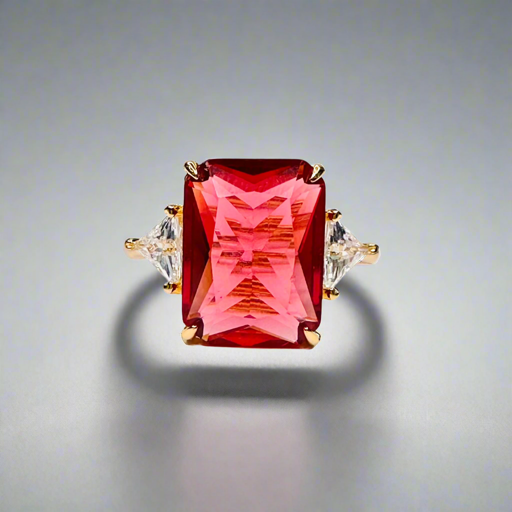 Red Octagonal ring