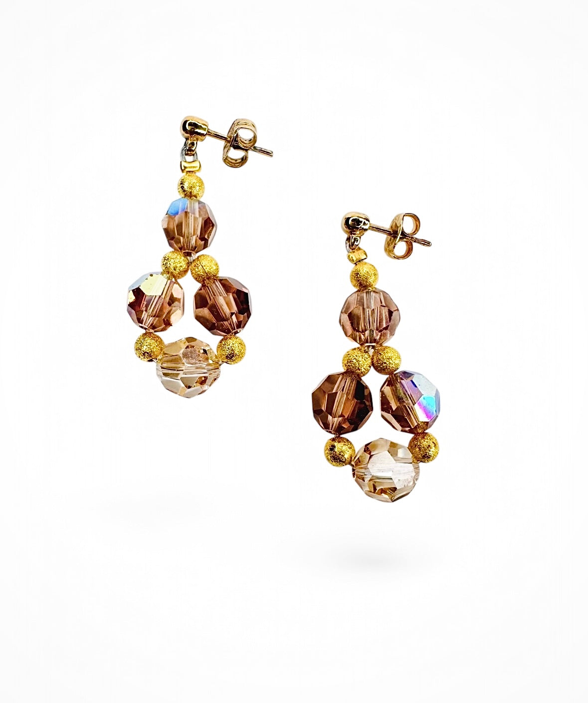 Swarovski Golden Shadow earrings