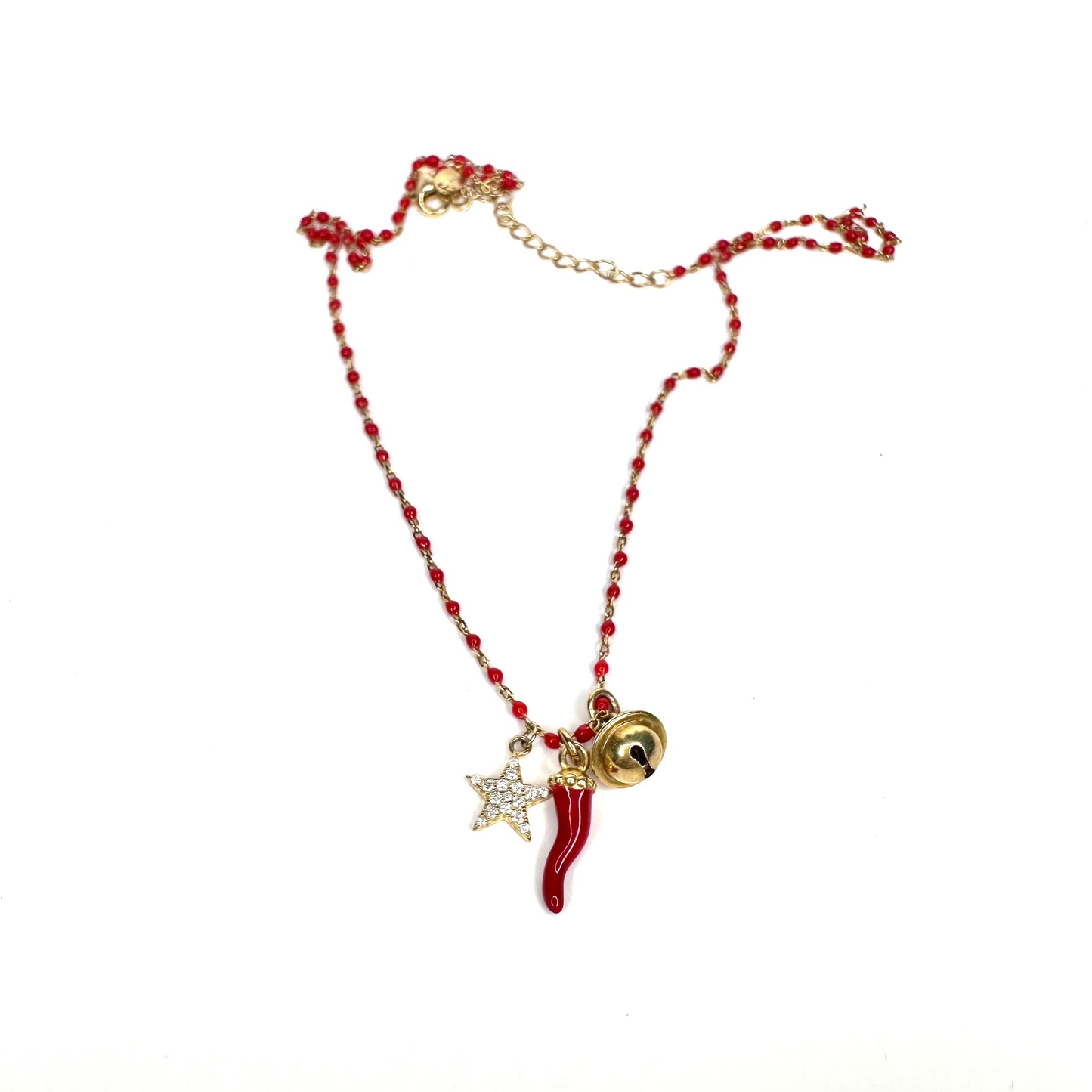 Red star lucky necklace