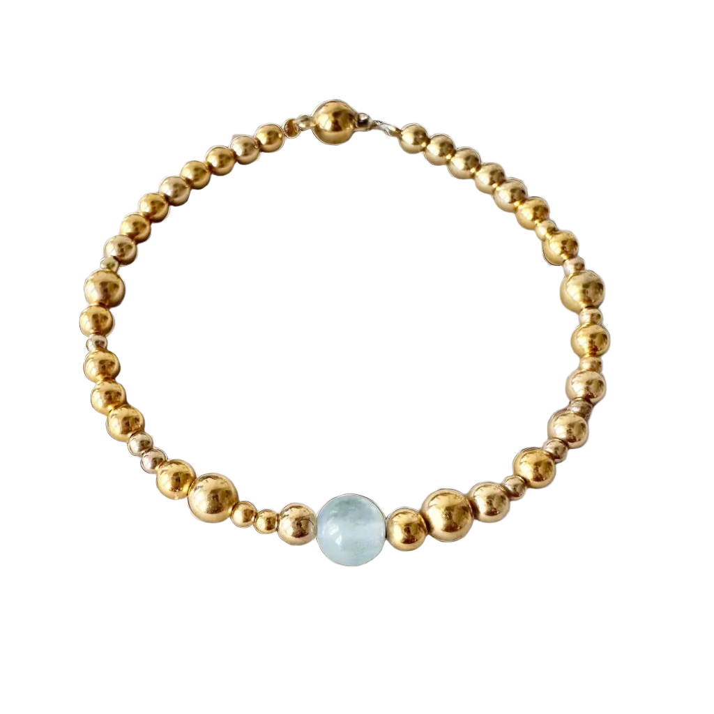 The Gold Collection Bracelet | Aquamarin