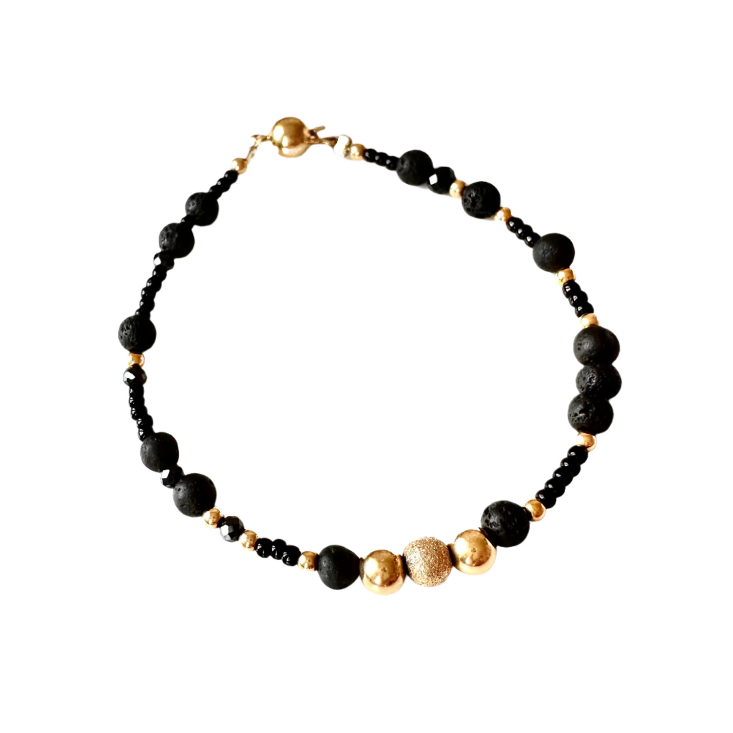 The Gold Collection Bracelet | Gold, Agat & Lava