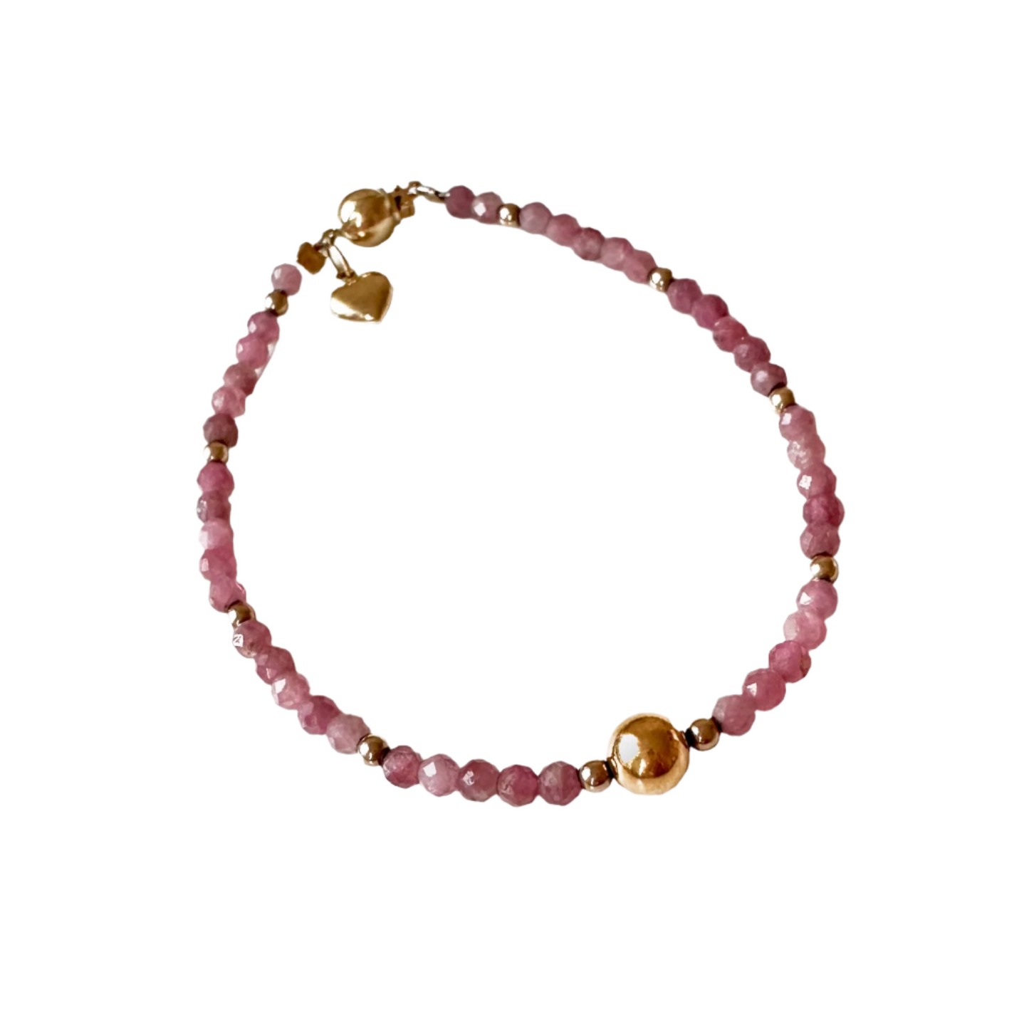 The Gold Collection Bracelet | Rose Quartz, Rhodonite