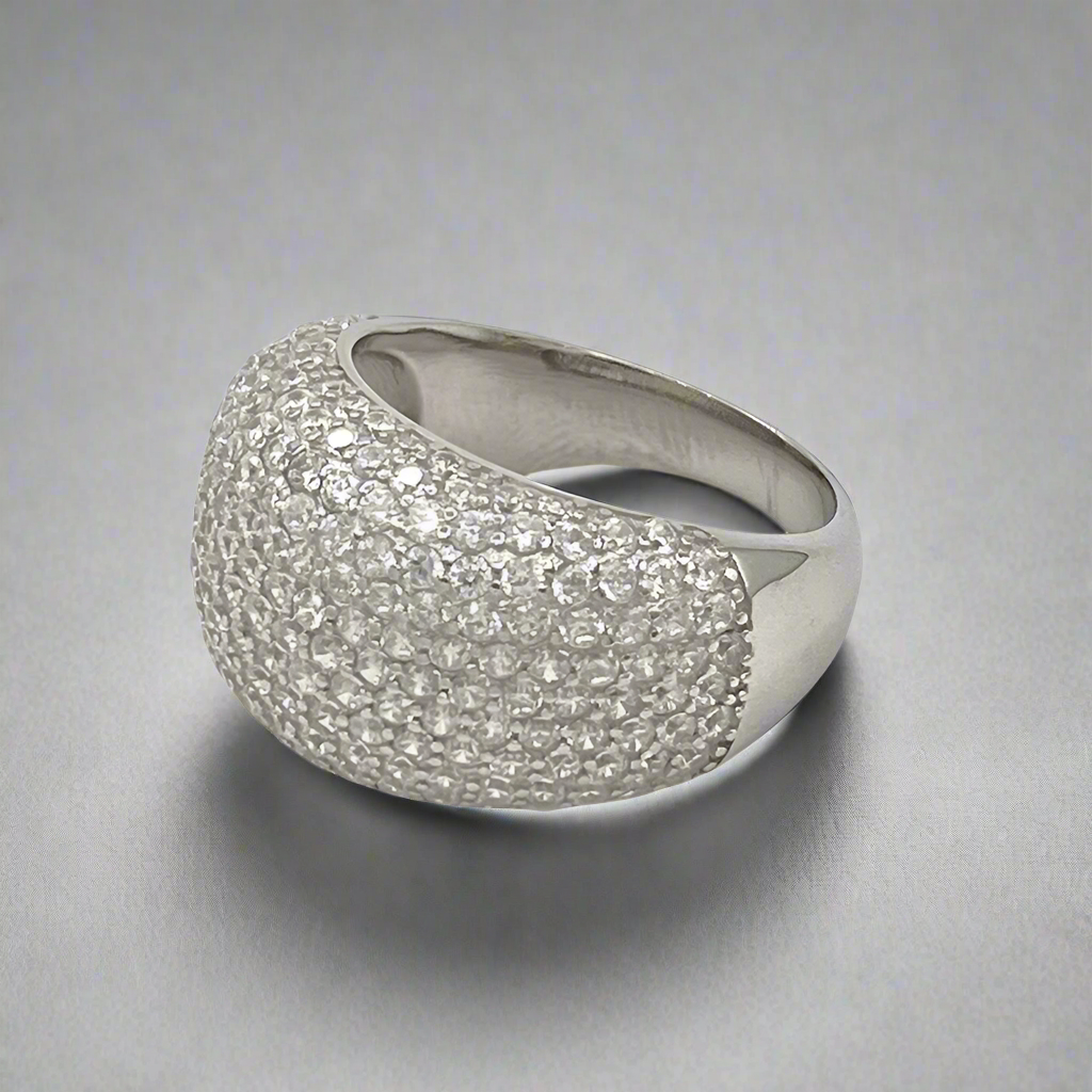 Pavé Ring with Cubic Zirconia