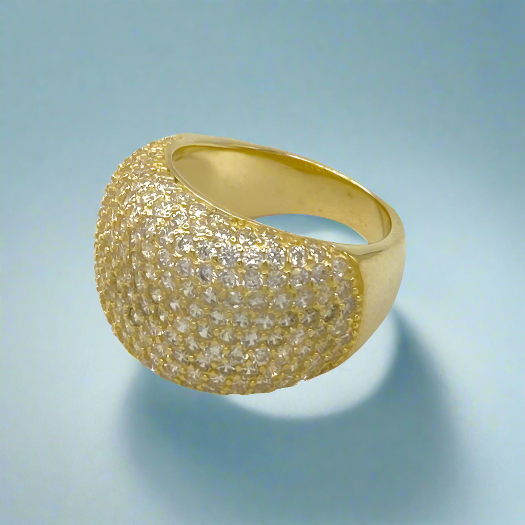 Pavé Ring with Cubic Zirconia